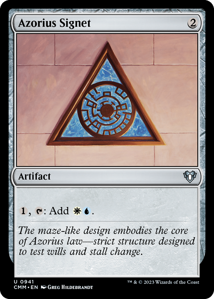 Azorius Signet [Commander Masters] | Enigma On Main