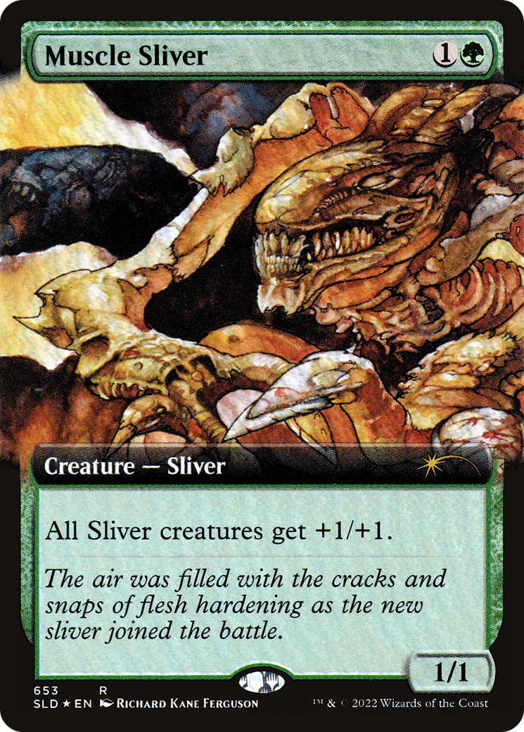 Muscle Sliver (Extended Art) [Secret Lair Drop Promos] | Enigma On Main