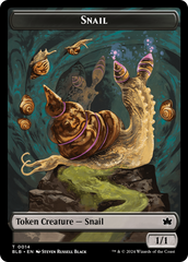 Snail // Thundertrap Trainer Double-Sided Token [Bloomburrow Tokens] | Enigma On Main