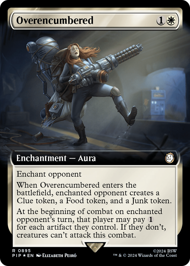 Overencumbered (Extended Art) (Surge Foil) [Fallout] | Enigma On Main