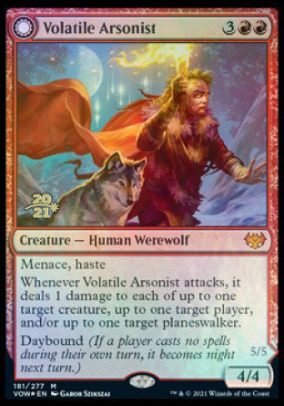 Volatile Arsonist // Dire-Strain Anarchist [Innistrad: Crimson Vow Prerelease Promos] | Enigma On Main