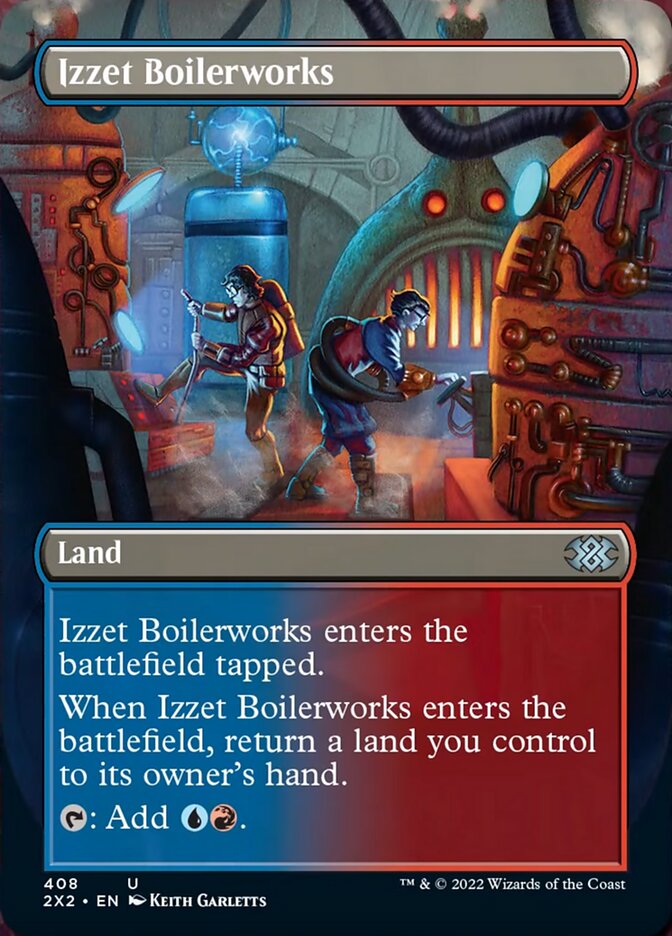 Izzet Boilerworks (Borderless Alternate Art) [Double Masters 2022] | Enigma On Main