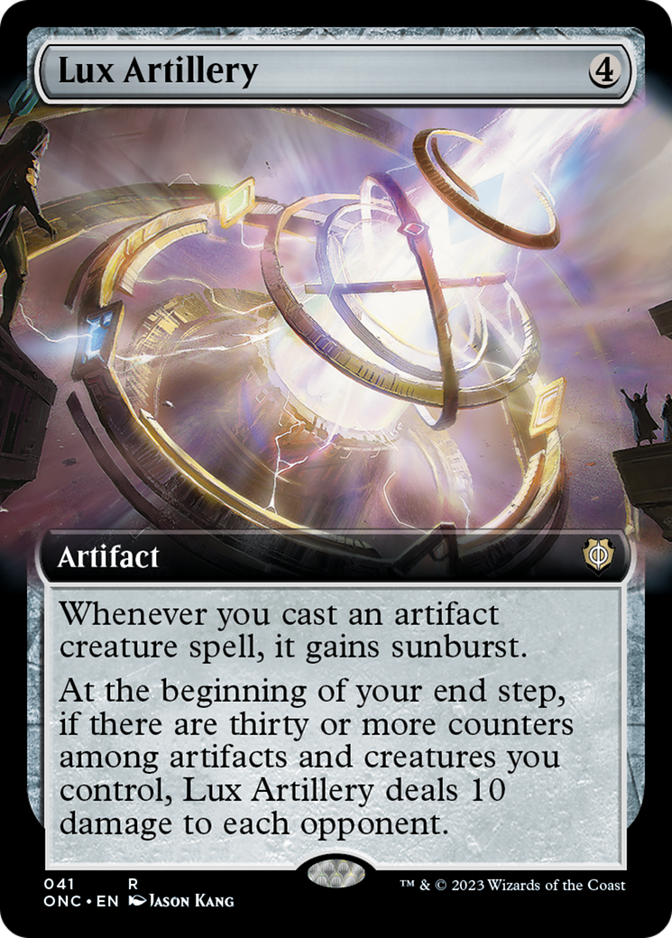 Lux Artillery (Extended Art) [Phyrexia: All Will Be One Commander] | Enigma On Main