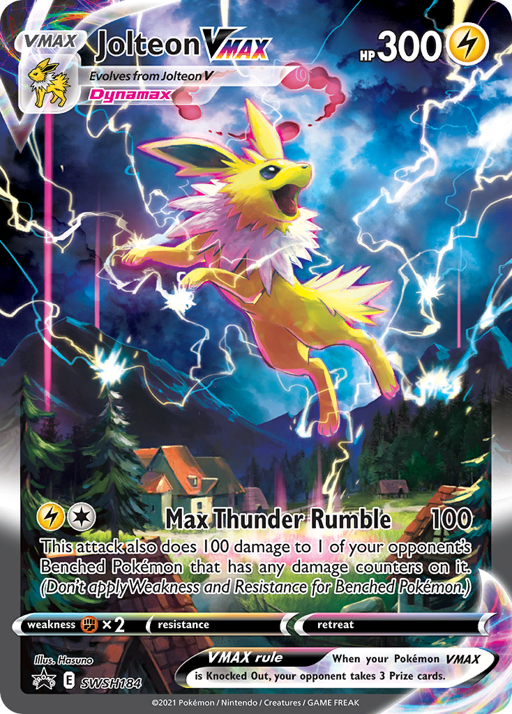 Jolteon VMAX (SWSH184) (Jumbo Card) [Sword & Shield: Black Star Promos] | Enigma On Main