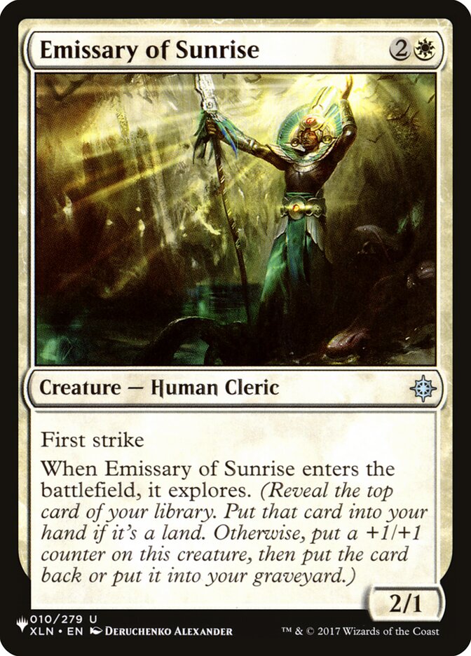 Emissary of Sunrise [The List] | Enigma On Main