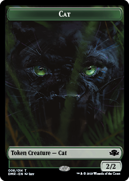 Insect // Cat (008) Double-Sided Token [Dominaria Remastered Tokens] | Enigma On Main