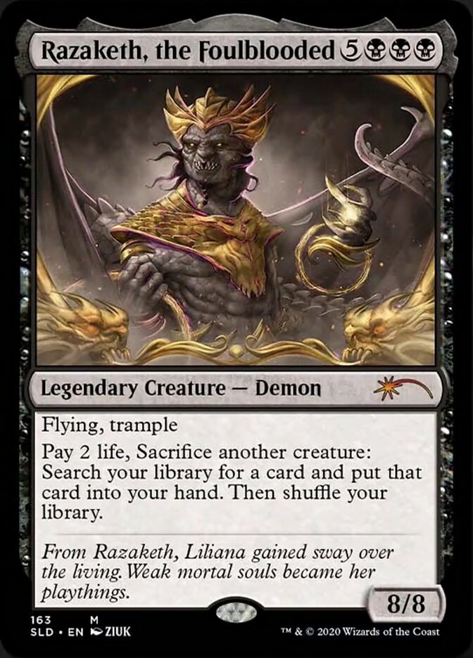 Razaketh, the Foulblooded (Foil Etched) [Secret Lair Drop Series] | Enigma On Main