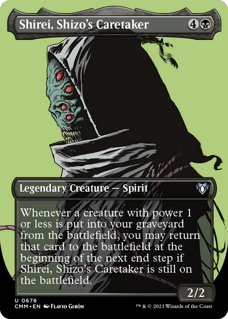 Shirei, Shizo's Caretaker (Borderless Profile) [Commander Masters] | Enigma On Main