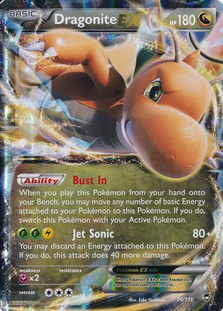 Dragonite EX (74/111) (Jumbo Card) [XY: Furious Fists] | Enigma On Main