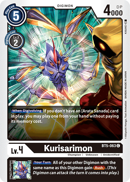 Kurisarimon [BT5-063] [Battle of Omni] | Enigma On Main