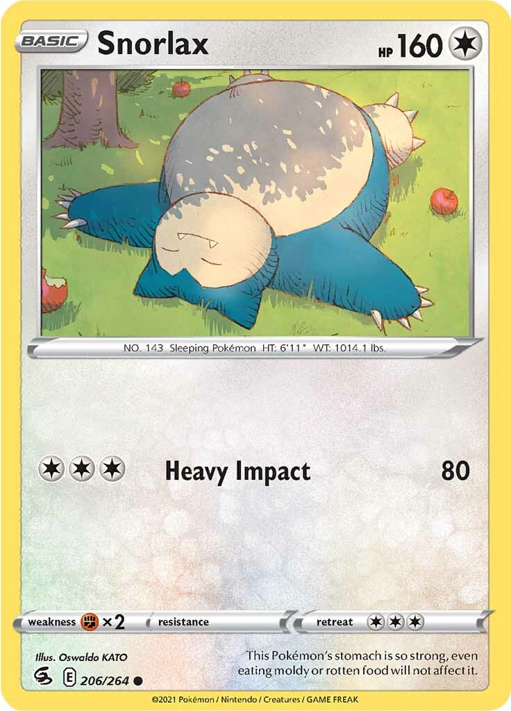 Snorlax (206/264) [Sword & Shield: Fusion Strike] | Enigma On Main