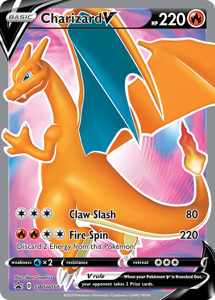 Charizard V (SWSH050) [Sword & Shield: Black Star Promos] | Enigma On Main