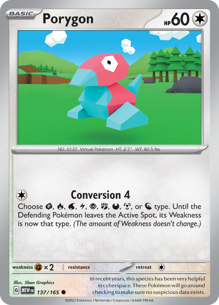 Porygon (137/165) [Scarlet & Violet: 151] | Enigma On Main