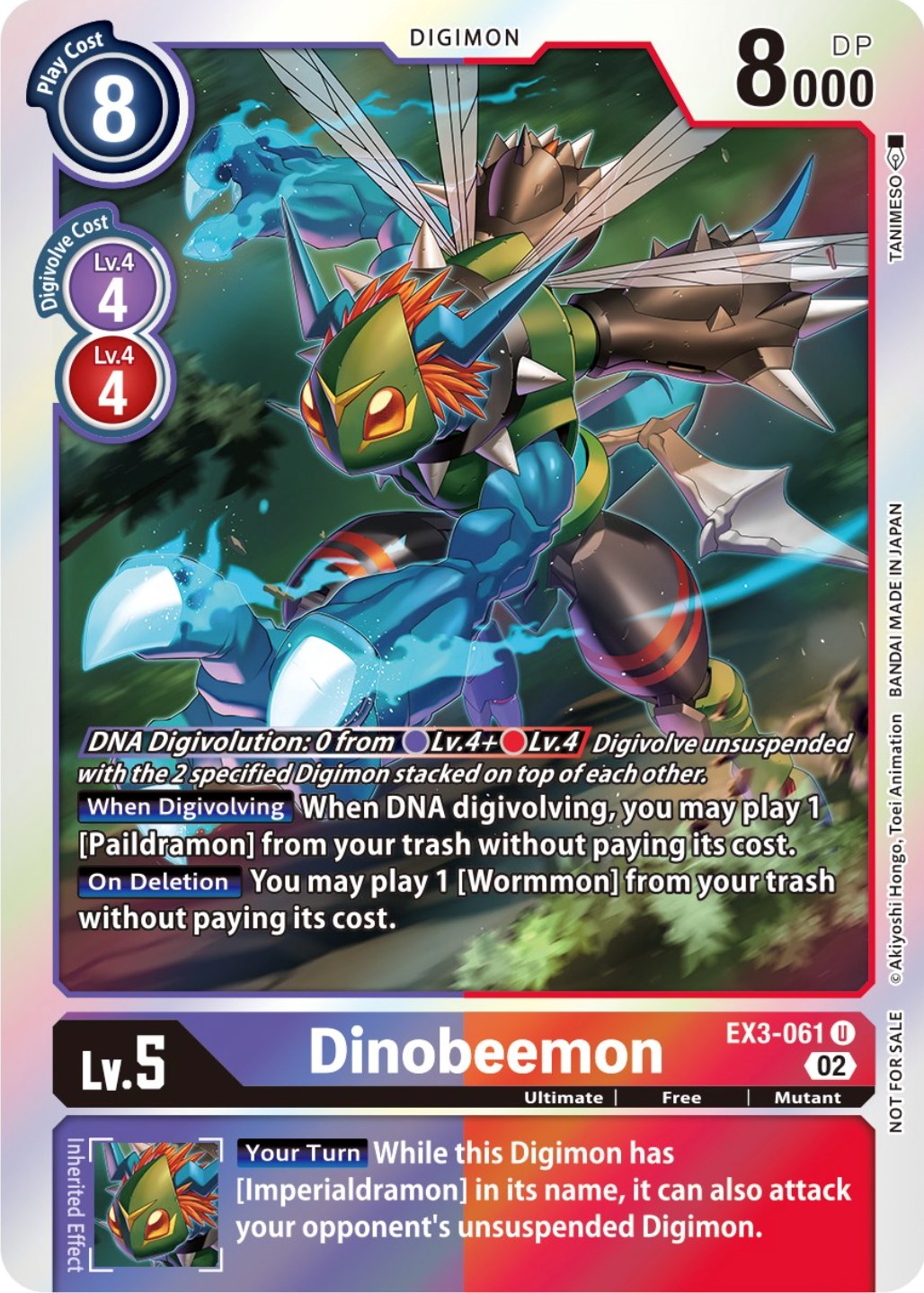 Dinobeemon [EX3-061] (Alternate Art) [Draconic Roar] | Enigma On Main