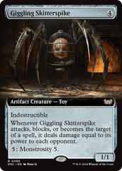 Giggling Skitterspike (Extended Art) [Duskmourn: House of Horror Commander] | Enigma On Main