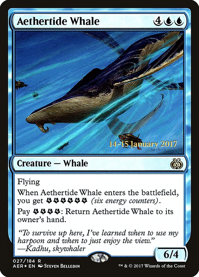 Aethertide Whale [Aether Revolt Prerelease Promos] | Enigma On Main