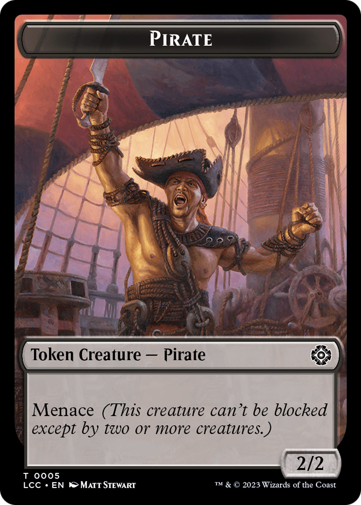 City's Blessing // Pirate (0005) Double-Sided Token [The Lost Caverns of Ixalan Commander Tokens] | Enigma On Main