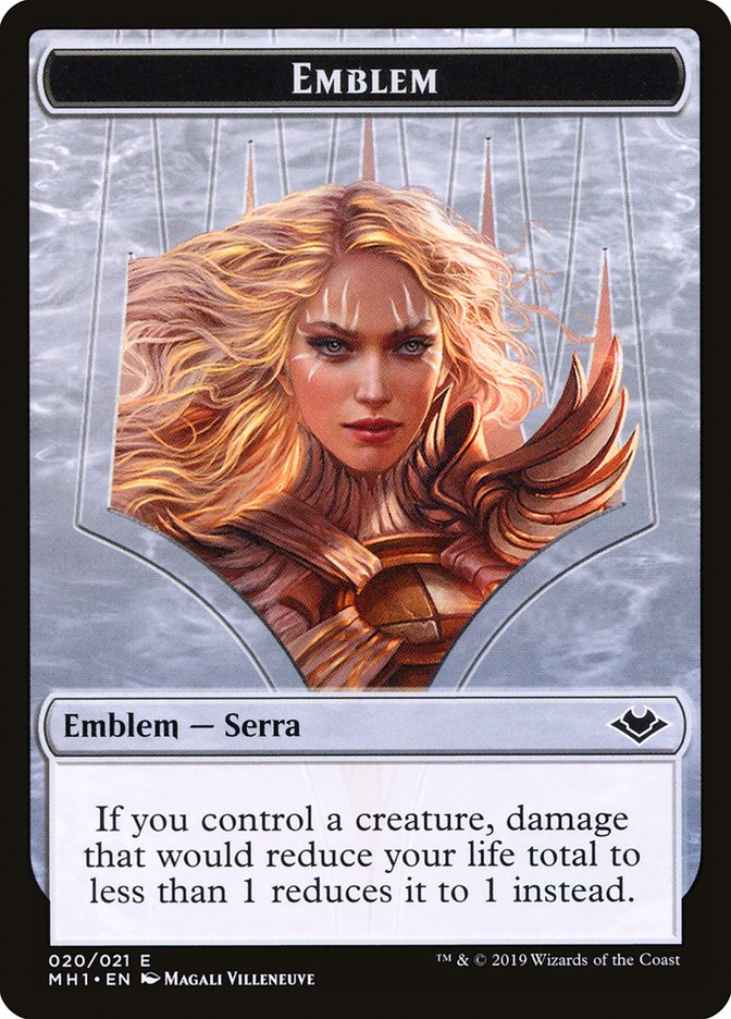 Serra the Benevolent Emblem [Modern Horizons Tokens] | Enigma On Main