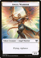 Human Warrior // Angel Warrior Double-Sided Token [Kaldheim Tokens] | Enigma On Main