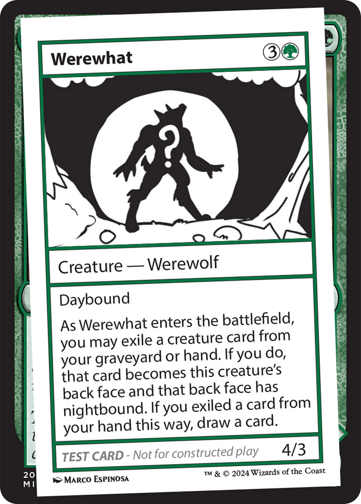 Werewhat [Mystery Booster 2 Playtest Cards] | Enigma On Main