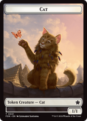 Elf Warrior // Cat (001) Doubled-Sided Token [Foundations Tokens] | Enigma On Main