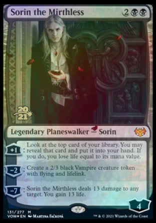 Sorin the Mirthless [Innistrad: Crimson Vow Prerelease Promos] | Enigma On Main