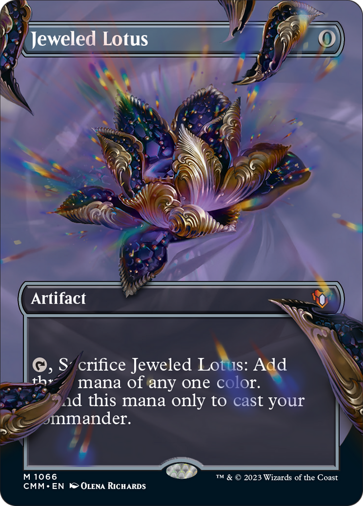 Jeweled Lotus (Borderless Textured Foil Frame Break) [Commander Masters] | Enigma On Main