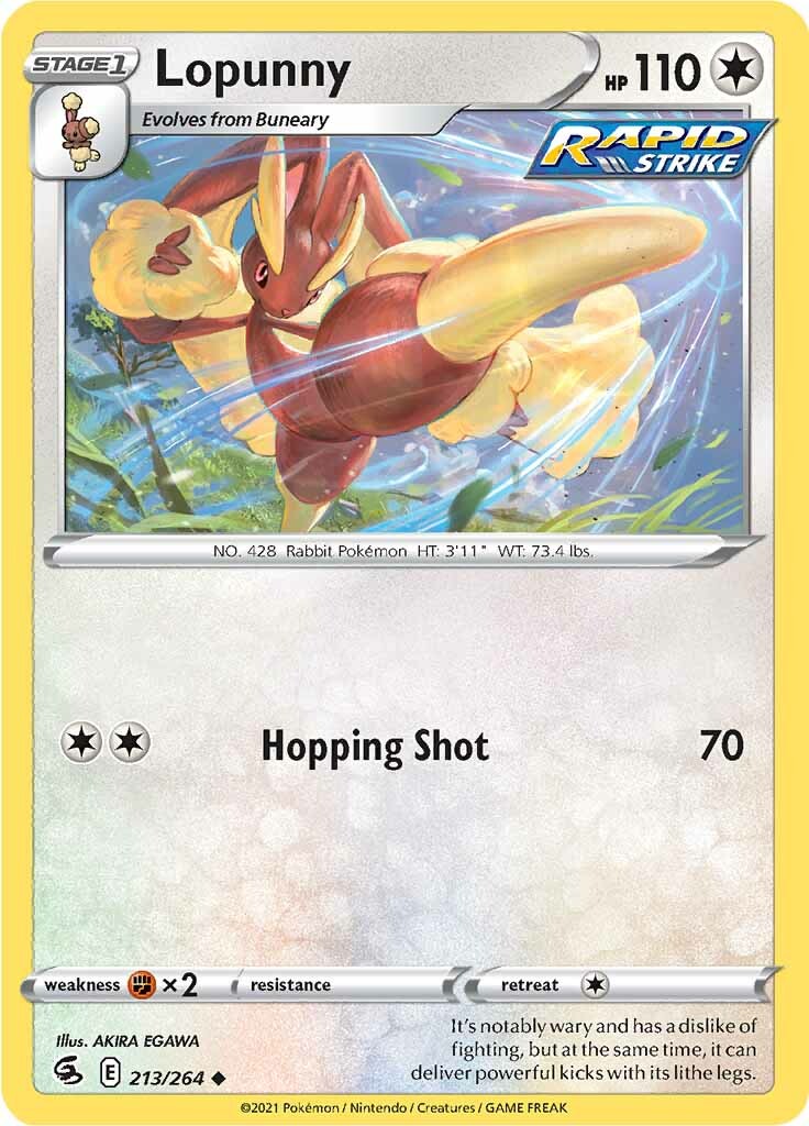 Lopunny (213/264) [Sword & Shield: Fusion Strike] | Enigma On Main