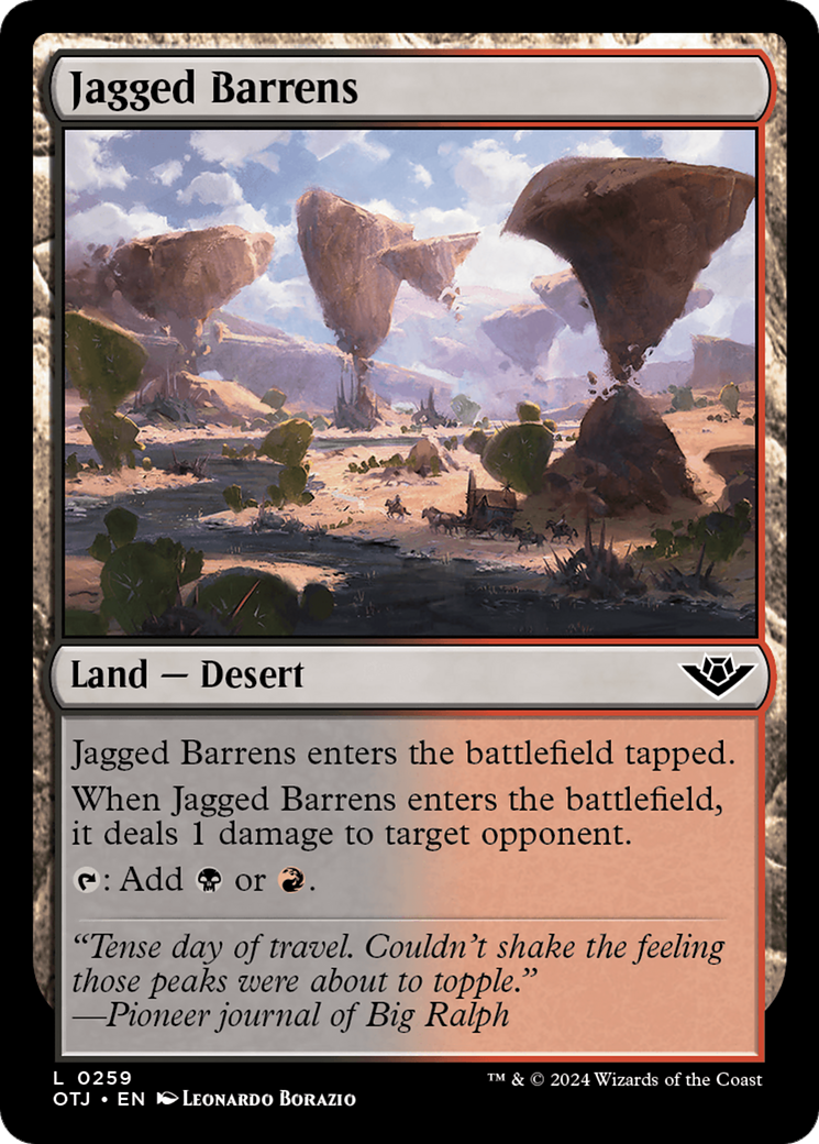 Jagged Barrens [Outlaws of Thunder Junction] | Enigma On Main