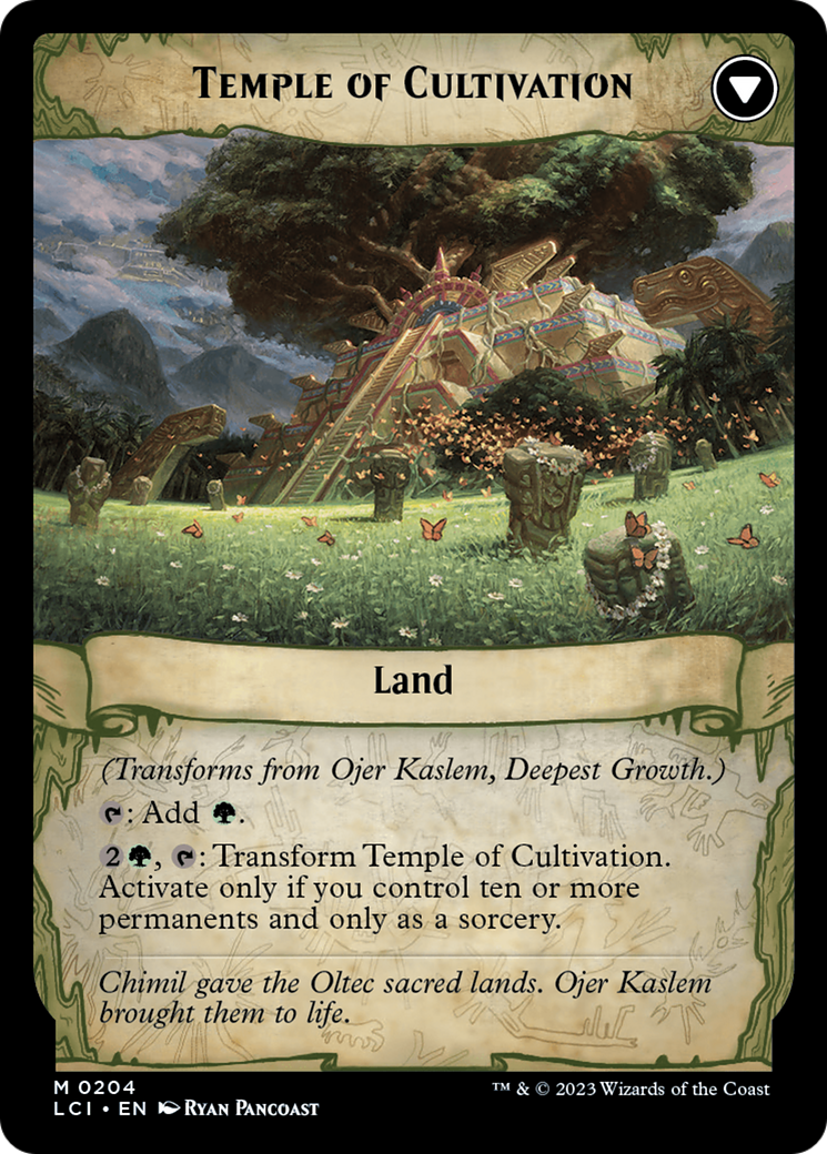 Ojer Kaslem, Deepest Growth // Temple of Cultivation [The Lost Caverns of Ixalan Prerelease Cards] | Enigma On Main