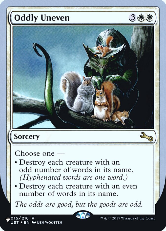 Oddly Uneven (Unfinity Foil Edition) [The List] | Enigma On Main