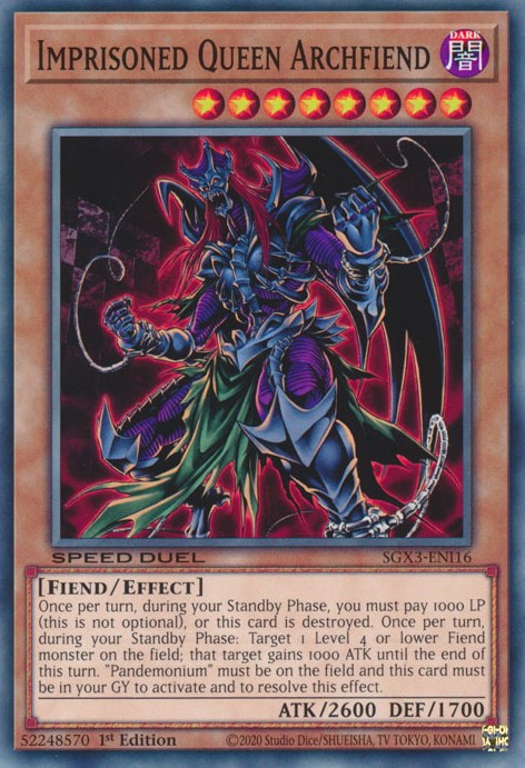 Imprisoned Queen Archfiend [SGX3-ENI16] Common | Enigma On Main