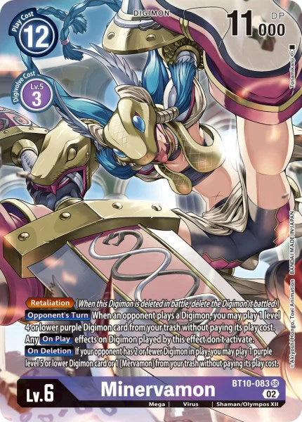 Minervamon [BT10-083] (Alternate Art) [Xros Encounter] | Enigma On Main