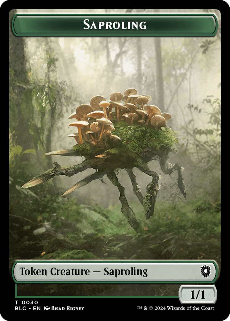 Hamster // Saproling Double-Sided Token [Bloomburrow Commander Tokens] | Enigma On Main