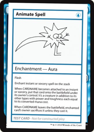 Animate Spell (2021 Edition) [Mystery Booster Playtest Cards] | Enigma On Main