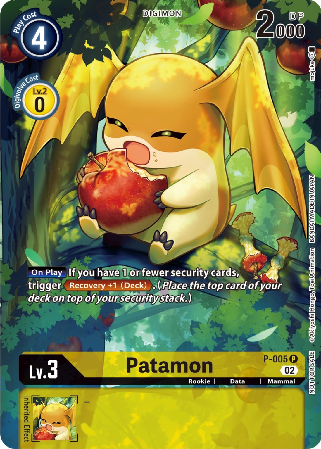 Patamon [P-005] (Digimon Illustration Competition Promotion Pack) [Promotional Cards] | Enigma On Main