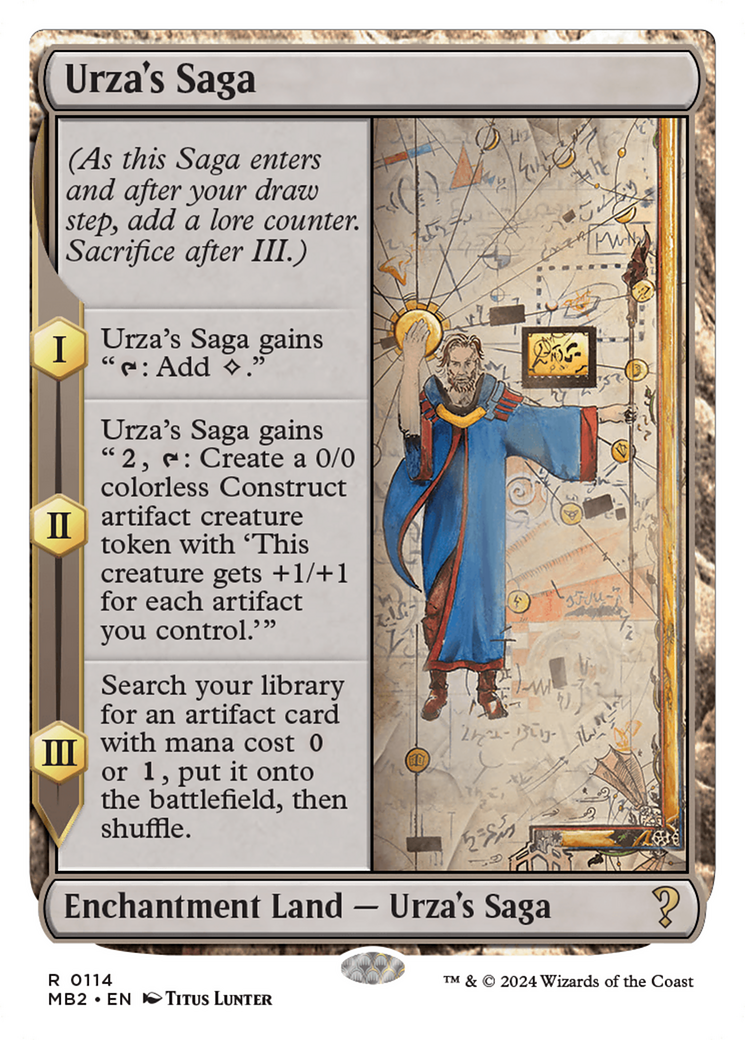 Urza's Saga (White Border) [Mystery Booster 2] | Enigma On Main