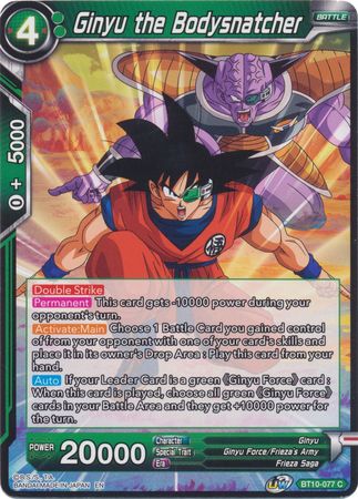 Ginyu the Bodysnatcher (BT10-077) [Rise of the Unison Warrior 2nd Edition] | Enigma On Main