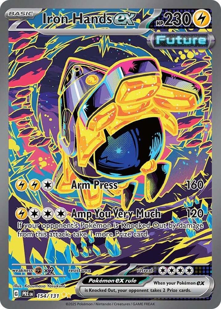 Iron Hands ex (154/131) [Scarlet & Violet: Prismatic Evolutions] | Enigma On Main
