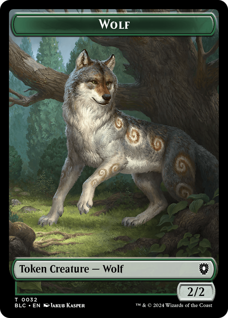 Goat // Wolf (032) Double-Sided Token [Bloomburrow Commander Tokens] | Enigma On Main