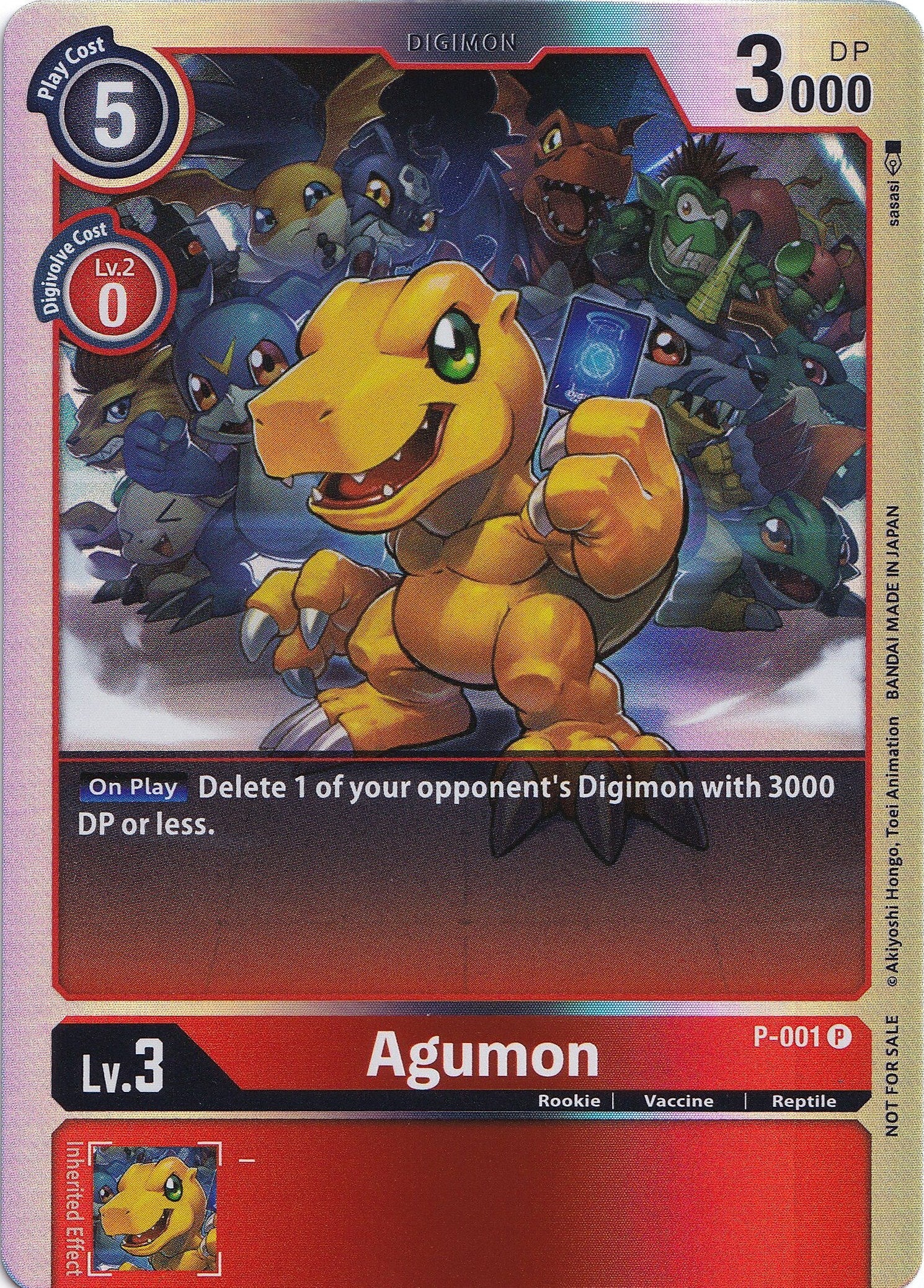 Agumon [P-001] (Rainbow Foil) [Promotional Cards] | Enigma On Main