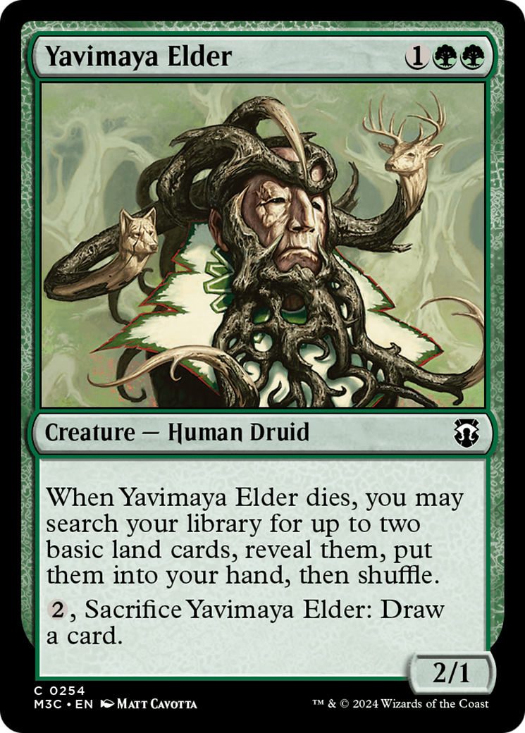 Yavimaya Elder (Ripple Foil) [Modern Horizons 3 Commander] | Enigma On Main