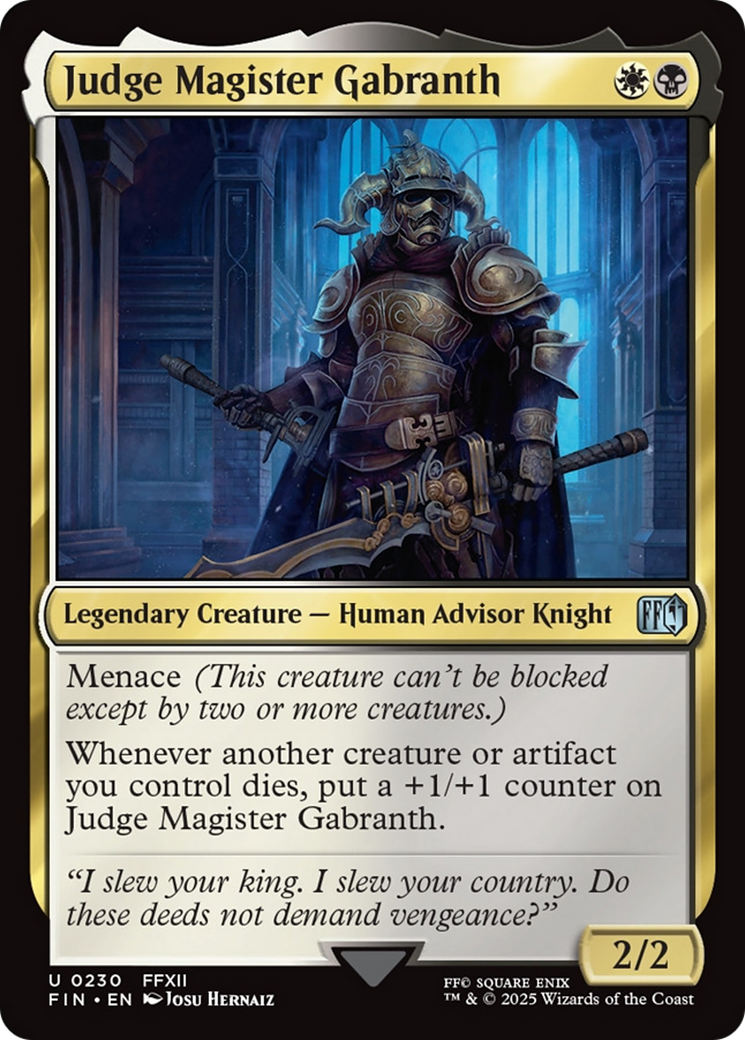 Judge Magister Gabranth [FINAL FANTASY] | Enigma On Main