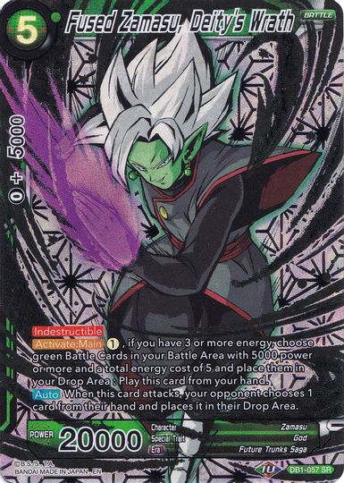 Fused Zamasu, Deity's Wrath (Collector's Selection Vol. 1) (DB1-057) [Promotion Cards] | Enigma On Main