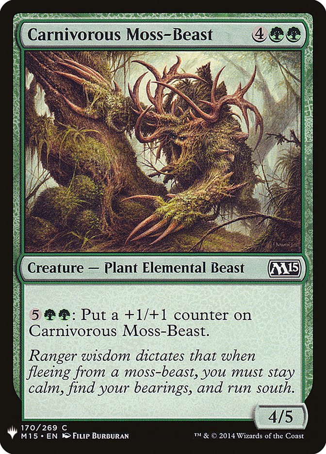 Carnivorous Moss-Beast [Mystery Booster] | Enigma On Main