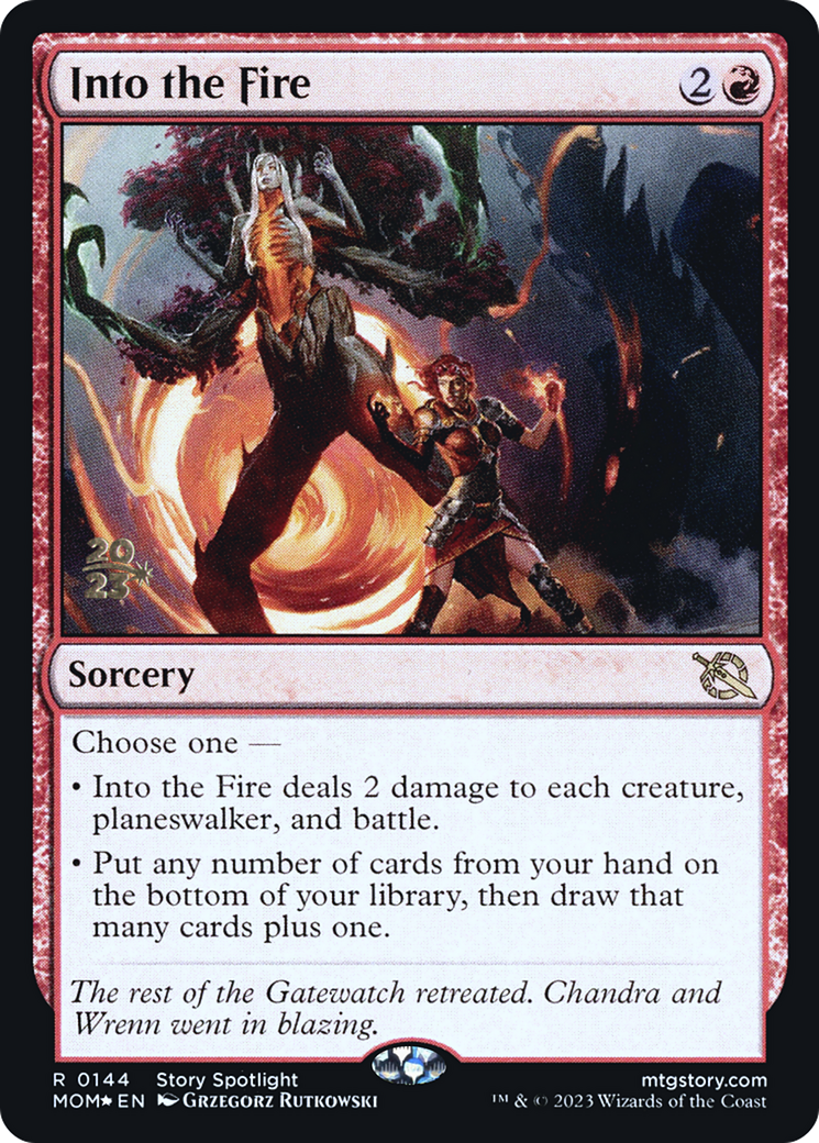 Into the Fire [March of the Machine Prerelease Promos] | Enigma On Main