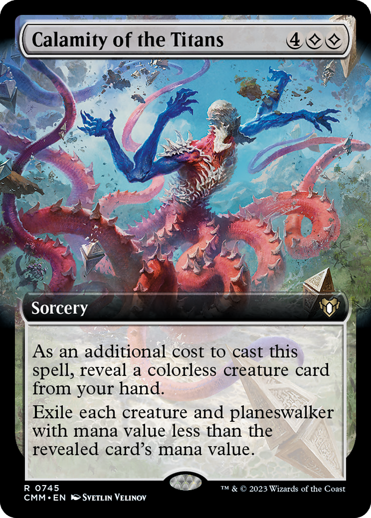 Calamity of the Titans (Extended Art) [Commander Masters] | Enigma On Main