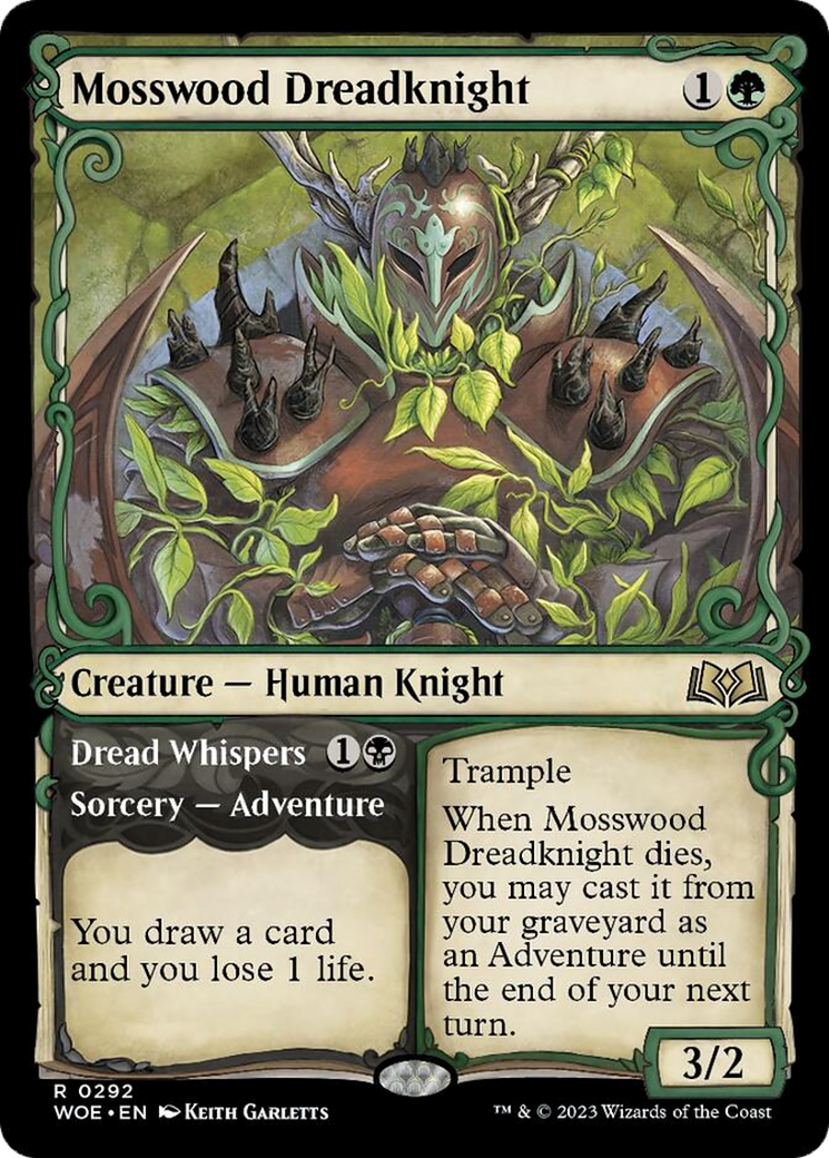 Mosswood Dreadknight // Dread Whispers (Showcase) [Wilds of Eldraine] | Enigma On Main