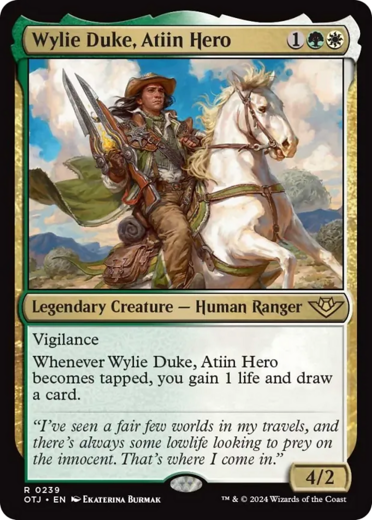 Wylie Duke, Atiin Hero [Outlaws of Thunder Junction] | Enigma On Main