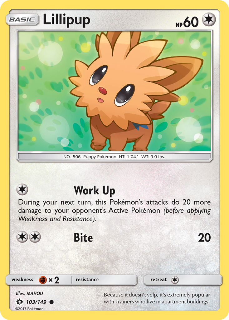 Lillipup (103/149) [Sun & Moon: Base Set] | Enigma On Main